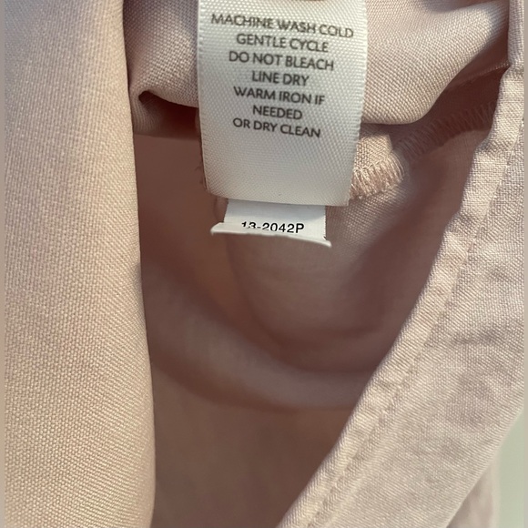 J. Jill blush 100% washable silk blouse small petite - Picture 9 of 12